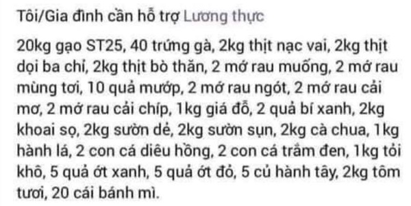 Choáng với gia đình mong muốn được cộng đồng hỗ trợ, khi nhìn danh sách liệt kê CĐM sôi nổi tranh cãi bởi điều này