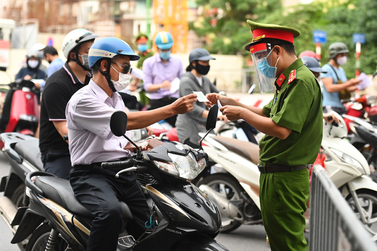 Hướng dẫn đi lại giữa 3 vùng chống dịch ở Hà Nội từ 6/9