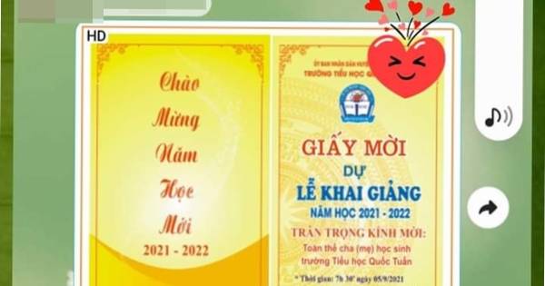 Bất ngờ nhận được giấy mời dự lễ khai giảng của cô giáo, phụ huynh thốt lên một điều làm CĐM 'dở khóc dở cười'