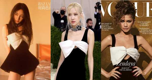 Hóa ra váy Rosé mặc ở Met Gala 2021 'đụng hàng' Dương Mịch và bạn gái 'Người Nhện'