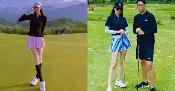 Với Hoa hậu Hương Giang sân golf cũng có thể thành sàn diễn thời trang