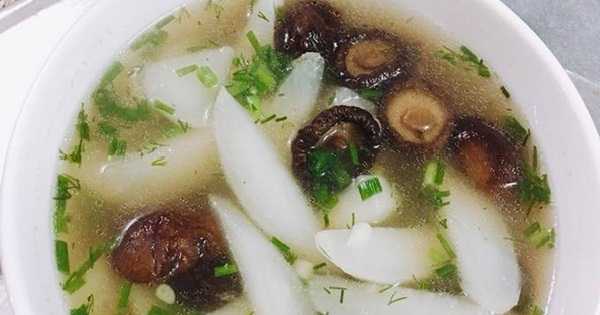 Học làm canh củ cải hầm nấm thơm ngon, bổ dưỡng cho cả gia đình