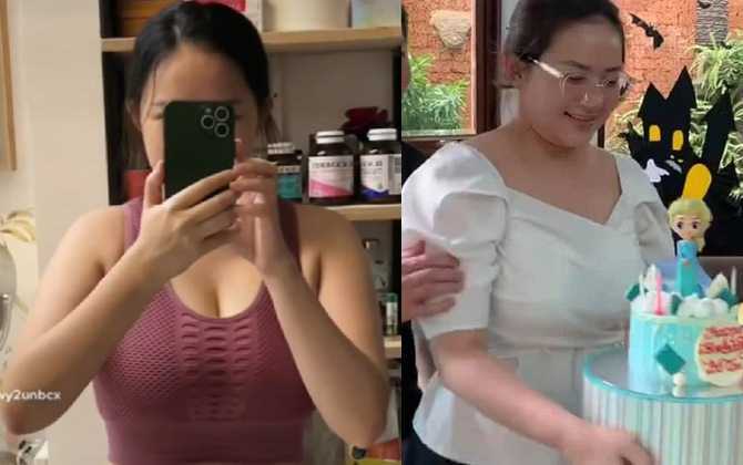 Phan Như Thảo khoe thân hình thon gọn sau khi giảm hàng chục kg