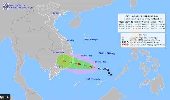 Diễn biến mới nhất về áp thấp nhiệt đới, liệu có mạnh lên thành bão?