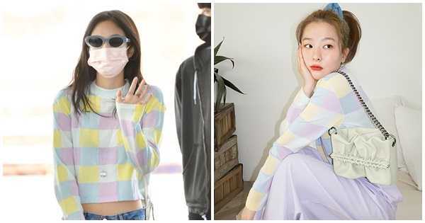 'Đụng hàng' chiếc áo len crop top, Jennie (BLACKPINK) và Seulgi (Red Velvet's) có cách mix đồ khác biệt