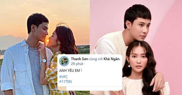 Fan lại tiếp tục có cơ hội 'đẩy thuyền' khi Thanh Sơn công khai nói 'anh yêu em', Khả Ngân đáp lại bằng bức ảnh cực tình tứ