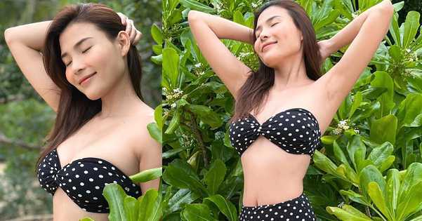 Thúy Diễm diện bikini, phô diễn dường cong nóng bỏng của bà mẹ 1 con tuổi 35