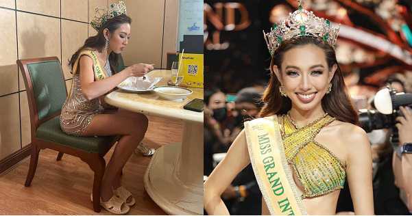 Thùy Tiên sau khi đăng quang Miss Grand: Đầu đội vương miện chân mang dép tổ ong