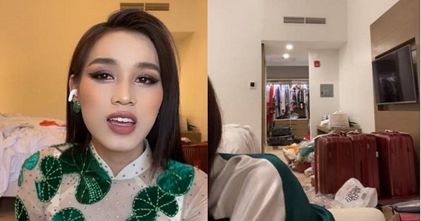 Khán giả nhắc nhở Đỗ Thị Hà vì phòng luộm thuộm khi livestream từ Miss World 2021