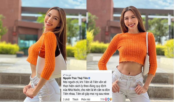 Thùy Tiên về Việt Nam sau 1 tháng đăng quang Miss Grand International 2021