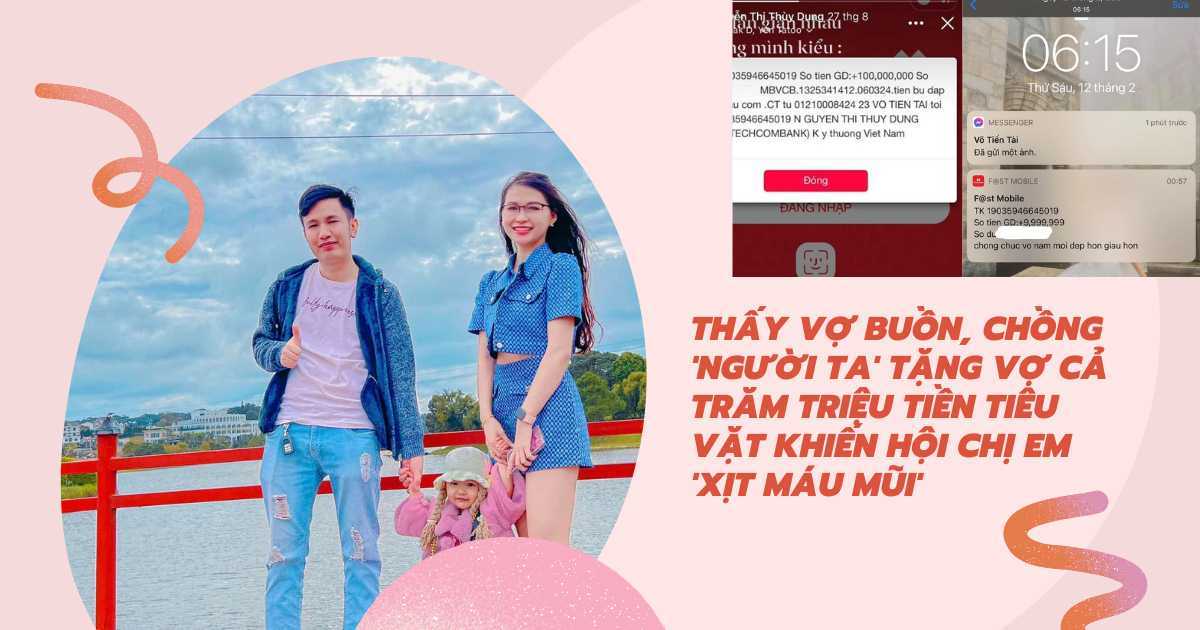 Thấy vợ buồn, chồng 'người ta' tặng vợ cả trăm triệu tiền tiêu vặt khiến hội chị em 'xịt máu mũi'