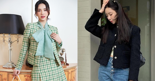 Đầu năm diện áo khoác dạ tweed sang chảnh đi du xuân được khen đẹp không quá chút nào