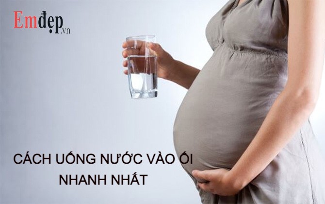 Cách uống nước để vào ối, ngăn ngừa thiếu ối ở bà bầu