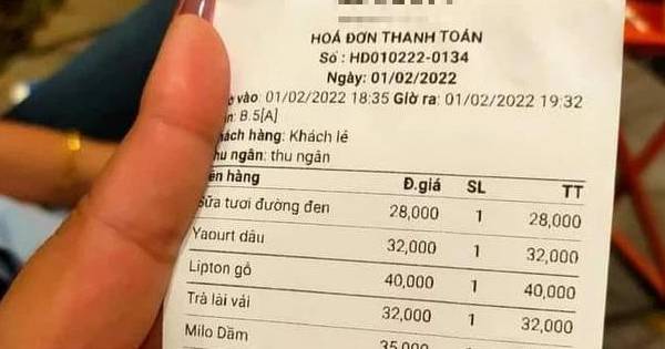 'Giật mình' với những hoá đơn sau Tết: Trà chanh 50.000 đồng/ly, có nơi kê VAT 100% khiến khách 'ngã ngửa' kêu trời