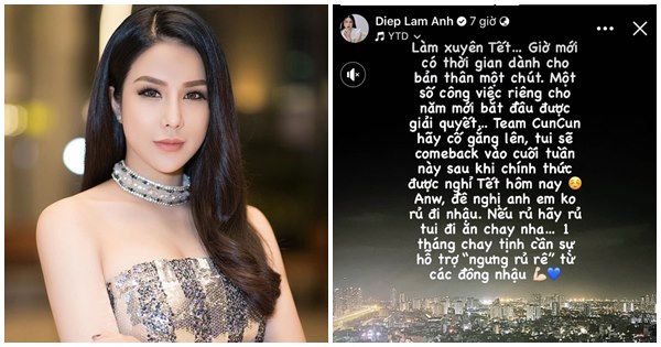 Hậu ly thân chồng thiếu gia, Diệp Lâm Anh làm việc xuyên Tết, còn yêu cầu bạn bè không được làm điều này