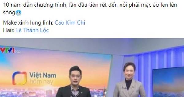 Trời quá rét, MC Mai Ngọc làm một điều suốt 10 năm lên sóng cô chưa bao giờ làm, fan khen 'MC xinh mặc gì cũng đẹp'