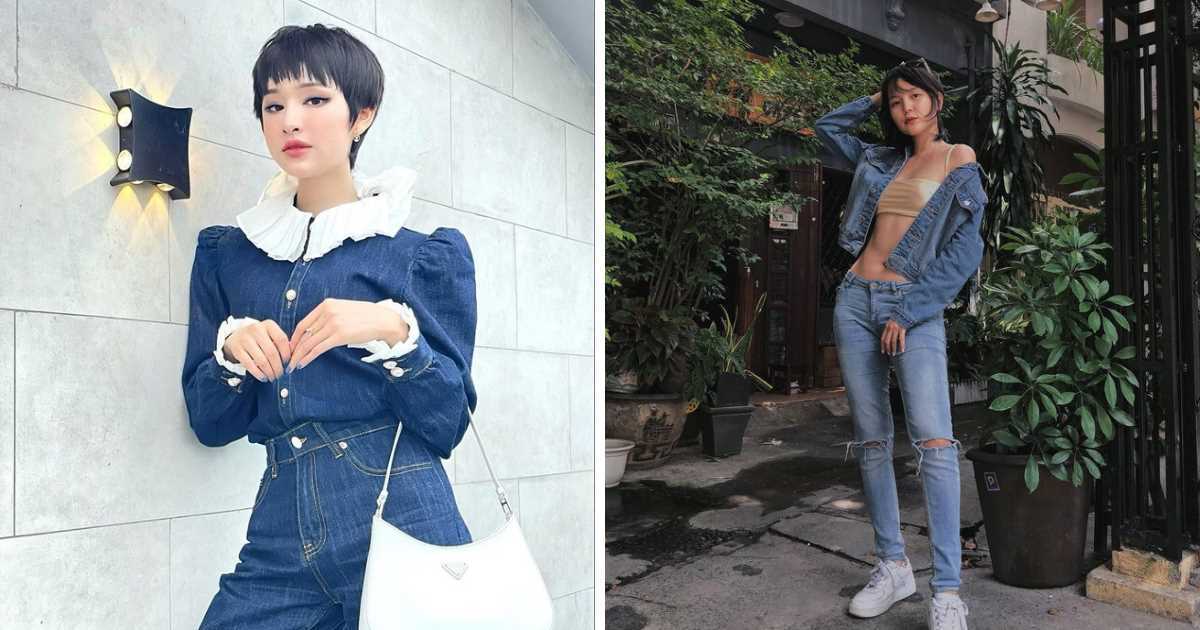 Diện áo denim đẹp như Hiền Hồ, Hải Tú khiến bao chàng say đắm