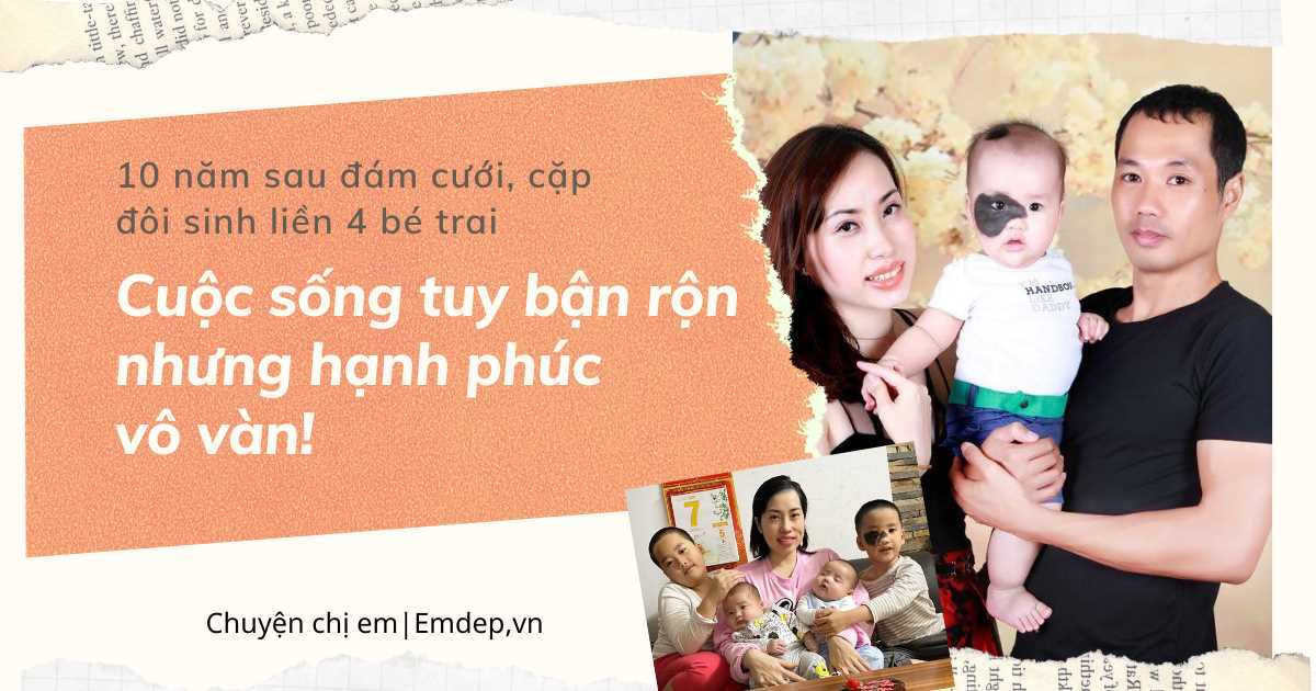 Người phụ nữ 10 năm cưới đẻ 4 con trai chưa một lần nghĩ đến ly hôn: Chỉ cần một câu nói của chồng cũng đủ xua tan mọi mệt nhọc