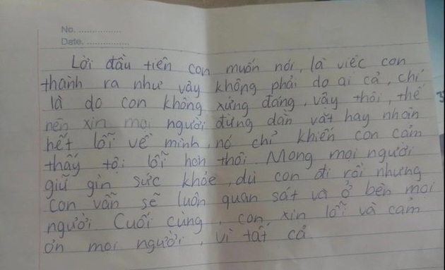 Nữ sinh lớp 8 ở Bắc Ninh treo cổ tự tử: Lá thư tuyệt mệnh hé lộ nguyên nhân xót xa

