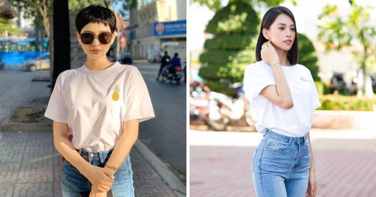 Hè đến, diện áo thun trơn đẹp như Hiền Hồ, Tiểu Vy, tha hồ khoe vóc dáng