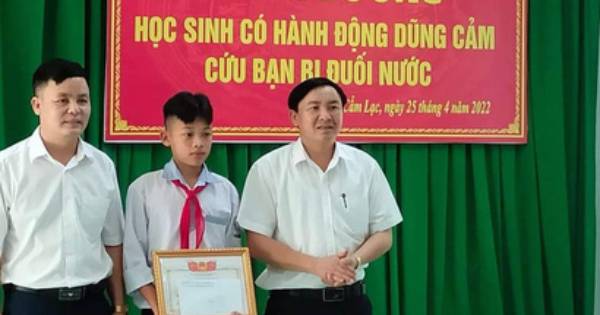 Hà Tĩnh: Nam sinh lớp 8 dũng cảm cứu 2 em nhỏ đuối nước