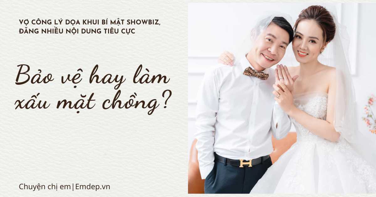 Vợ Công Lý 'dọa' khui bí mật showbiz, đăng nhiều nội dung tiêu cực: Bảo vệ hay làm xấu mặt chồng?