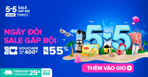 Cùng Lazada săn sale ngày đôi, săn ưu đãi gấp bội