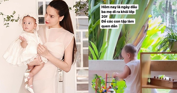 Cho con đi mẫu giáo, Hà Hồ đi học cùng cặp sinh đôi 1 tuần liền, ngày thứ 8 mới dám rời đi 20 phút