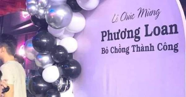 Xôn xao tấm biển chúc mừng bỏ chồng thành công, CĐM không chê còn thả like ầm ầm