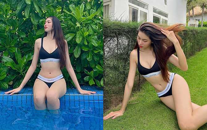 Á hậu Ngọc Thảo diện bikini khoe eo con kiến, đường cong nuột nà