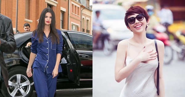 Selena Gomez, Tóc Tiên và xu hướng đưa đồ ngủ thành trang phục thời thượng, sang chảnh