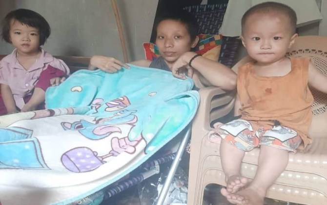 Mẹ bị ung thư giai đoạn cuối, bố mắc trọng bệnh, tương lai của 3 con thơ mịt mù

