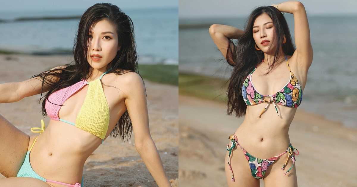 Trang Pháp khoe sắc vóc 'vạn người mơ ước' trong bộ bikini mà sắc