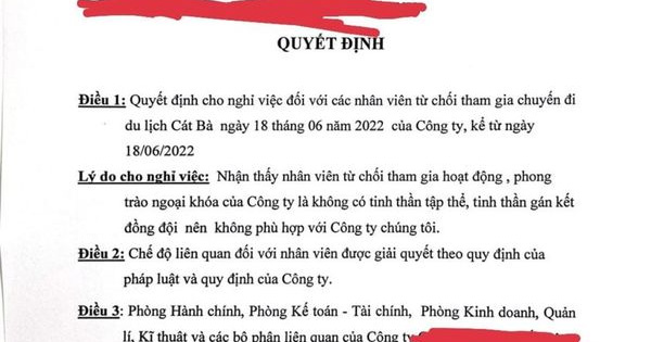 Xôn xao nhân viên ở Hà Nội sẽ bị đuổi việc nếu không đi du lịch cùng công ty: Đại diện công ty lên tiếng

