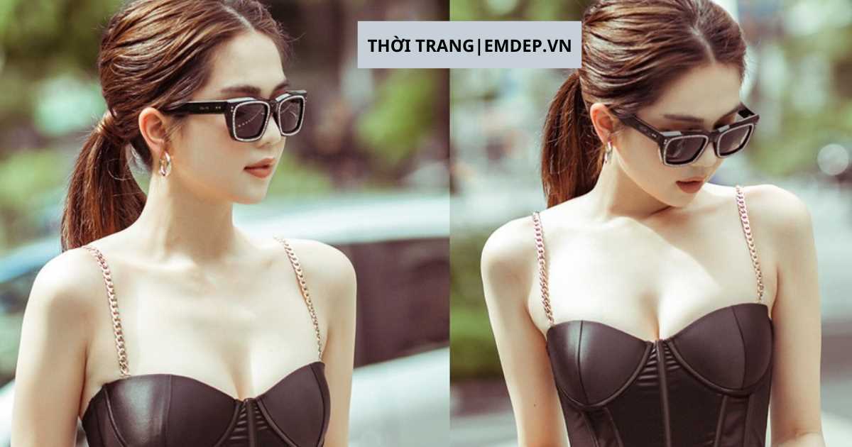 Diện áo 2 dây đi du lịch, bạn gái chẳng ngại đọ độ gợi cảm với Ngọc Trinh