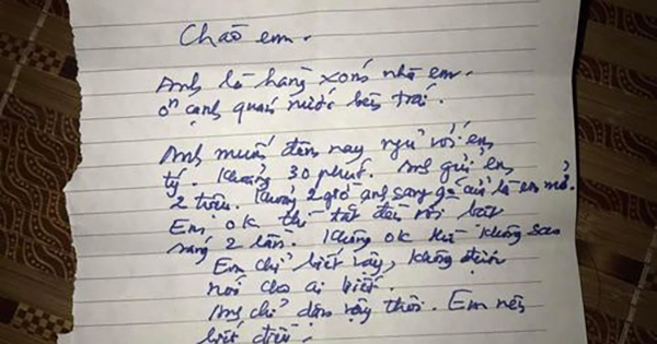 Diễn biến bất ngờ vụ người đàn ông gửi bức thư "xin ngủ cùng" cô gái trẻ, trả 2 triệu

