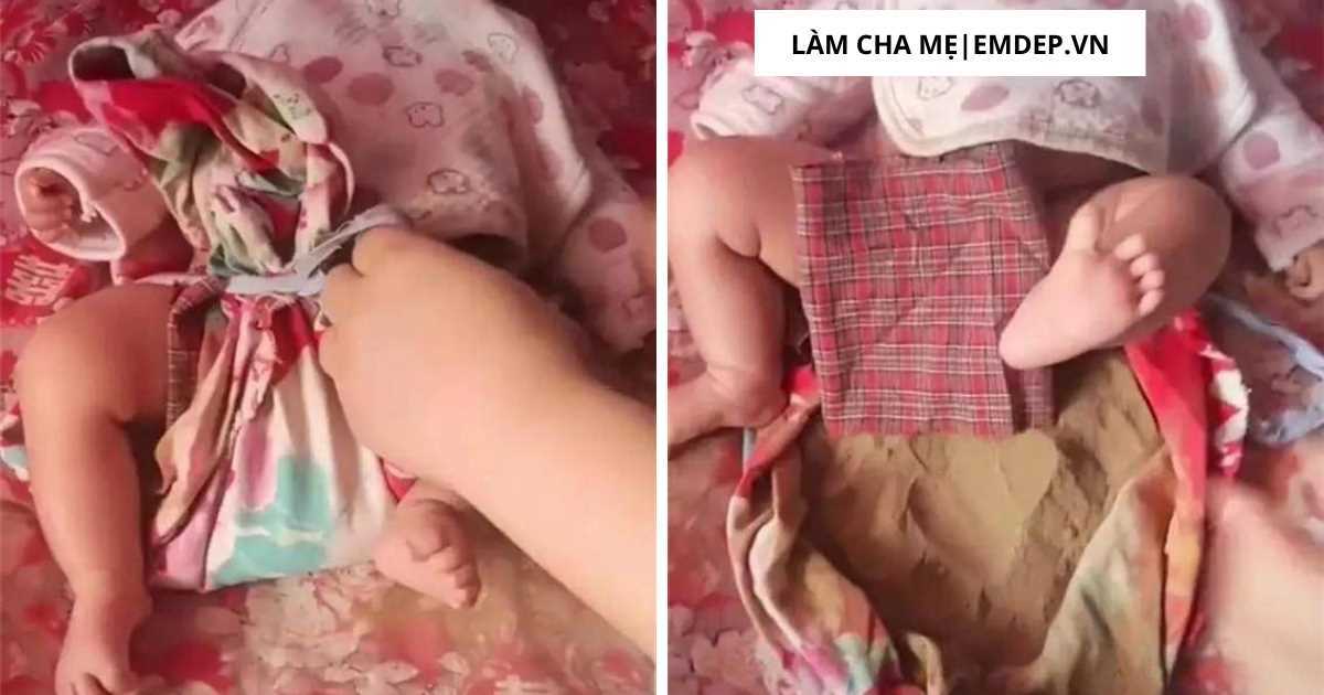 Người mẹ khoe bỉm tự làm cho con, vừa tiện lợi lại kinh tế, dân mạng lại không đồng tình