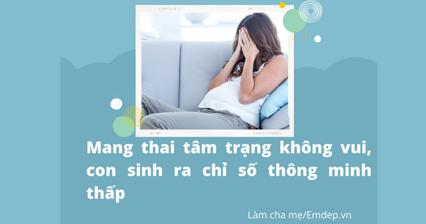 Mẹ bầu chú ý: Mang thai tâm trạng không vui, con sinh ra chỉ số thông minh thấp

