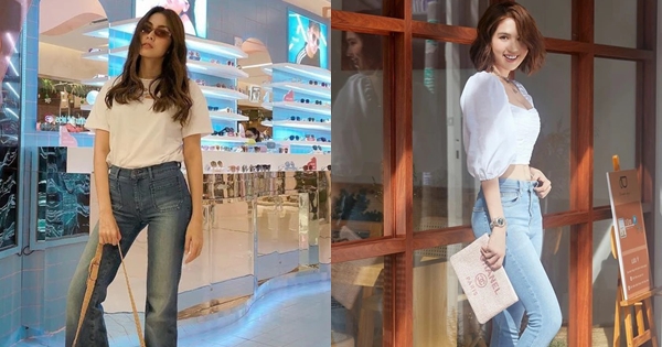 Học Hà Tăng, Ngọc Trinh mix quần jeans cùng 3 kiểu áo đơn giản, chị em sẽ có ngay những set đồ xinh đừng hỏi

