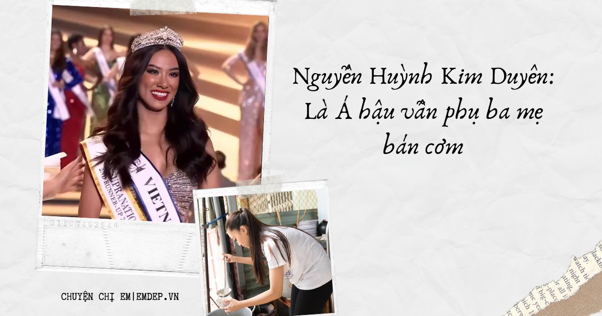 Nguyễn Huỳnh Kim Duyên: Là Á hậu vẫn phụ ba mẹ bán cơm, luôn coi gia đình là hậu phương vững chắc