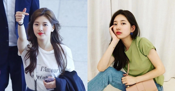 Chỉ diện toàn áo phông, 'tình đầu quốc dân' Suzy vẫn có loạt outfit sang xịn