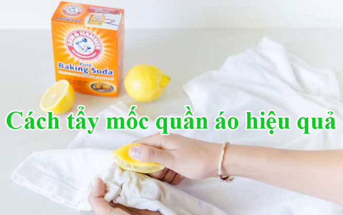 Top 7 cách tẩy mốc quần áo hiệu quả