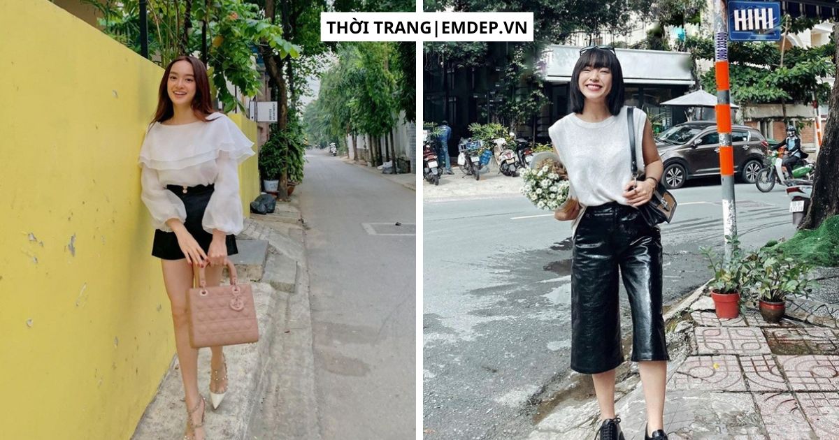 Tủ quần áo chỉ có 2 màu đen trắng, bạn gái vẫn có thể mặc đẹp như Kaity Nguyễn, Châu Bùi