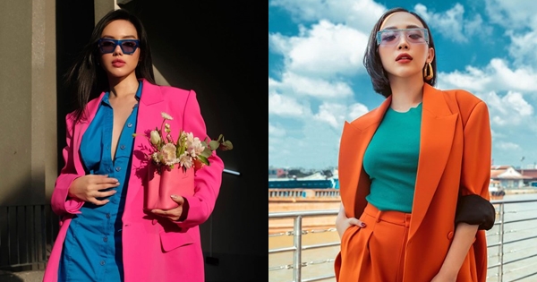 Sao Việt diện áo blazer màu rực rỡ theo 11 cách rất sang chứ không hề sến sẩm