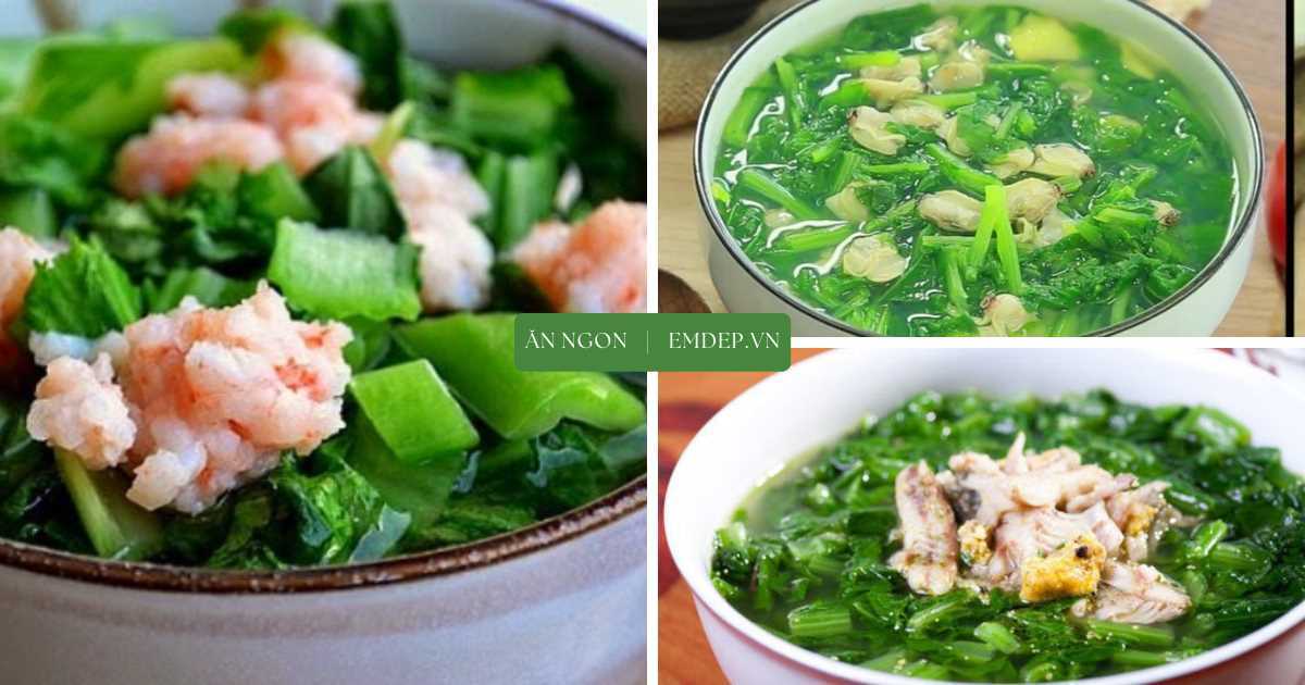 Cải canh nấu gì ngon nhất? Có ngay 4 công thức nấu cải canh ngon ngọt cho bữa cơm thêm đậm vị