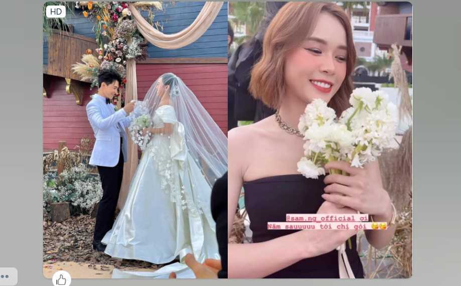 Tiệc cưới Anh Tú - Diệu Nhi: Lộ diện mỹ nhân bắt được hoa cưới, quang cảnh bên trong hôn lễ lãng mạn và độc đáo