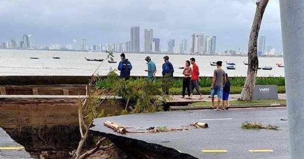 Sau đêm 'lũ dữ' chưa từng thấy, Đà Nẵng tan hoang, đường nứt toác, hầm chui vẫn ngập sâu