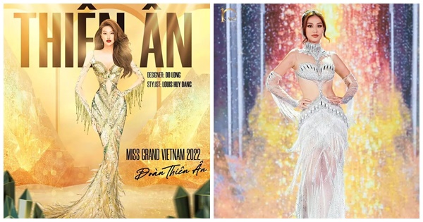 Thiên Ân công bố đầm dạ hội chung kết Miss Grand International, dân mạng vào khuyên sửa ngay một chi tiết