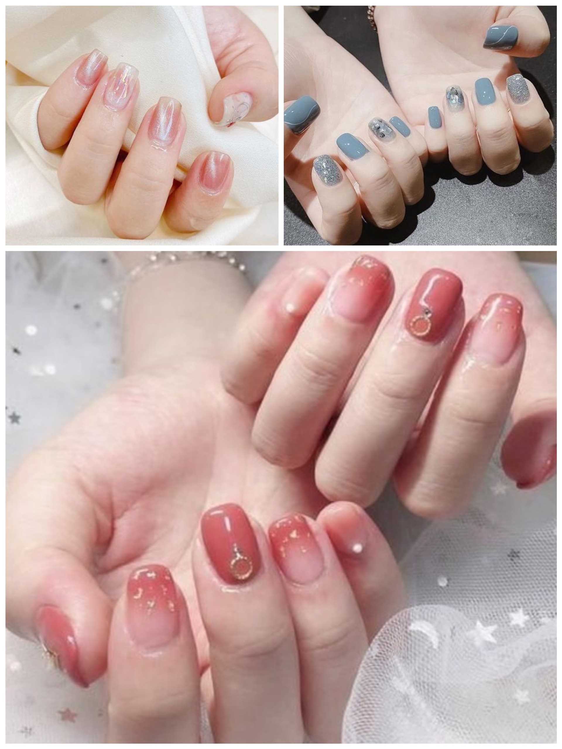 Top 15 mẫu nail sơn thạch đính đá thịnh hành nhất