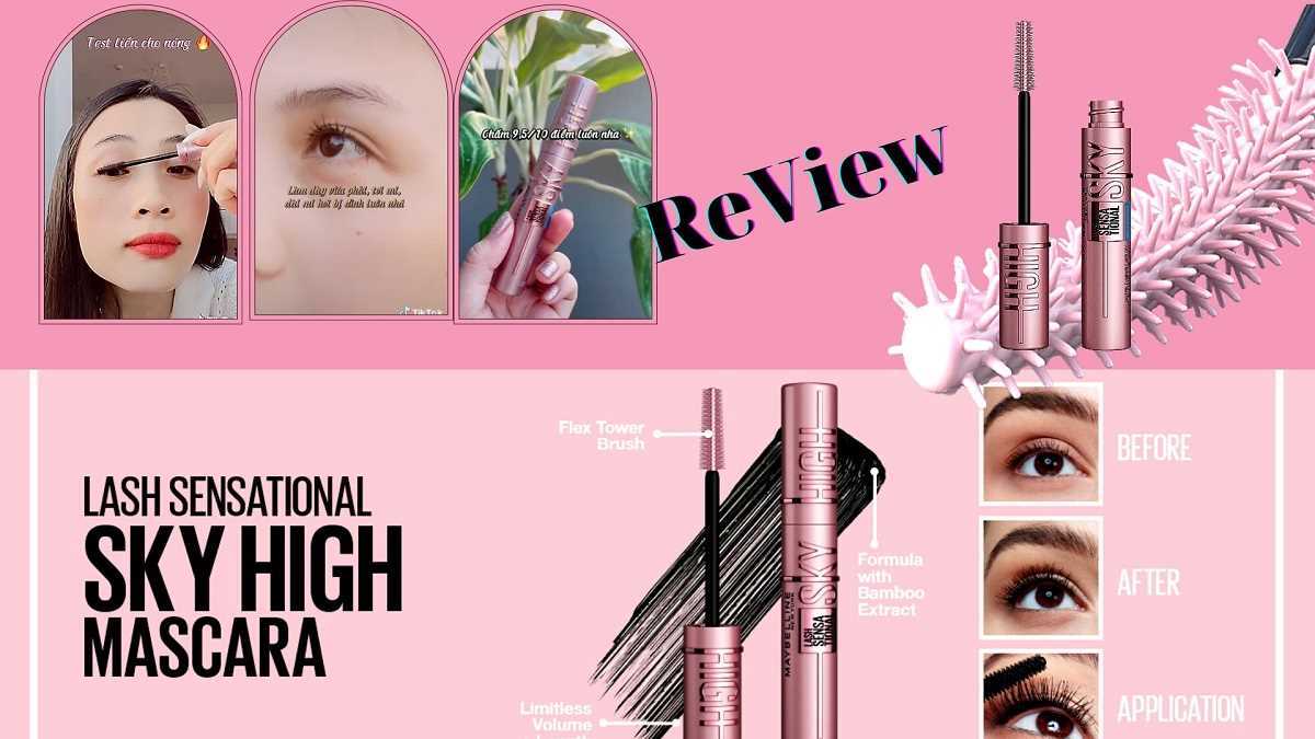 Mascara Sky High dễ sử dụng, giá bình dân đem lại hàng mi cong, dài dày như ý muốn